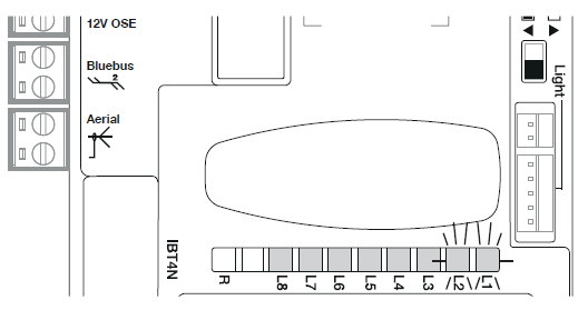 Postup učenia zariadení potrebný po zapojení rozširovacej dosky do riadiacej jednotky MCU1.